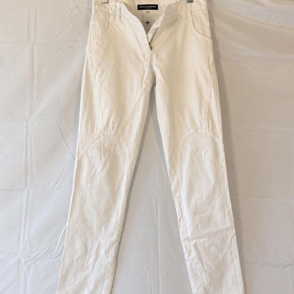 Dolce&Gabbana Women's White Trousers